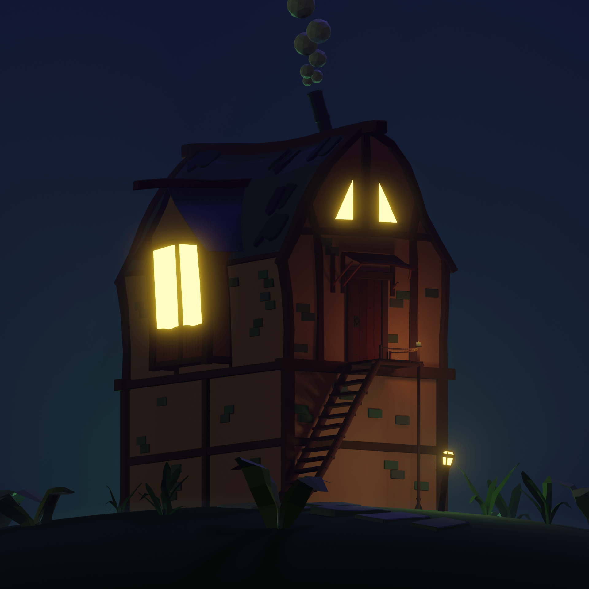 Blender cottage render