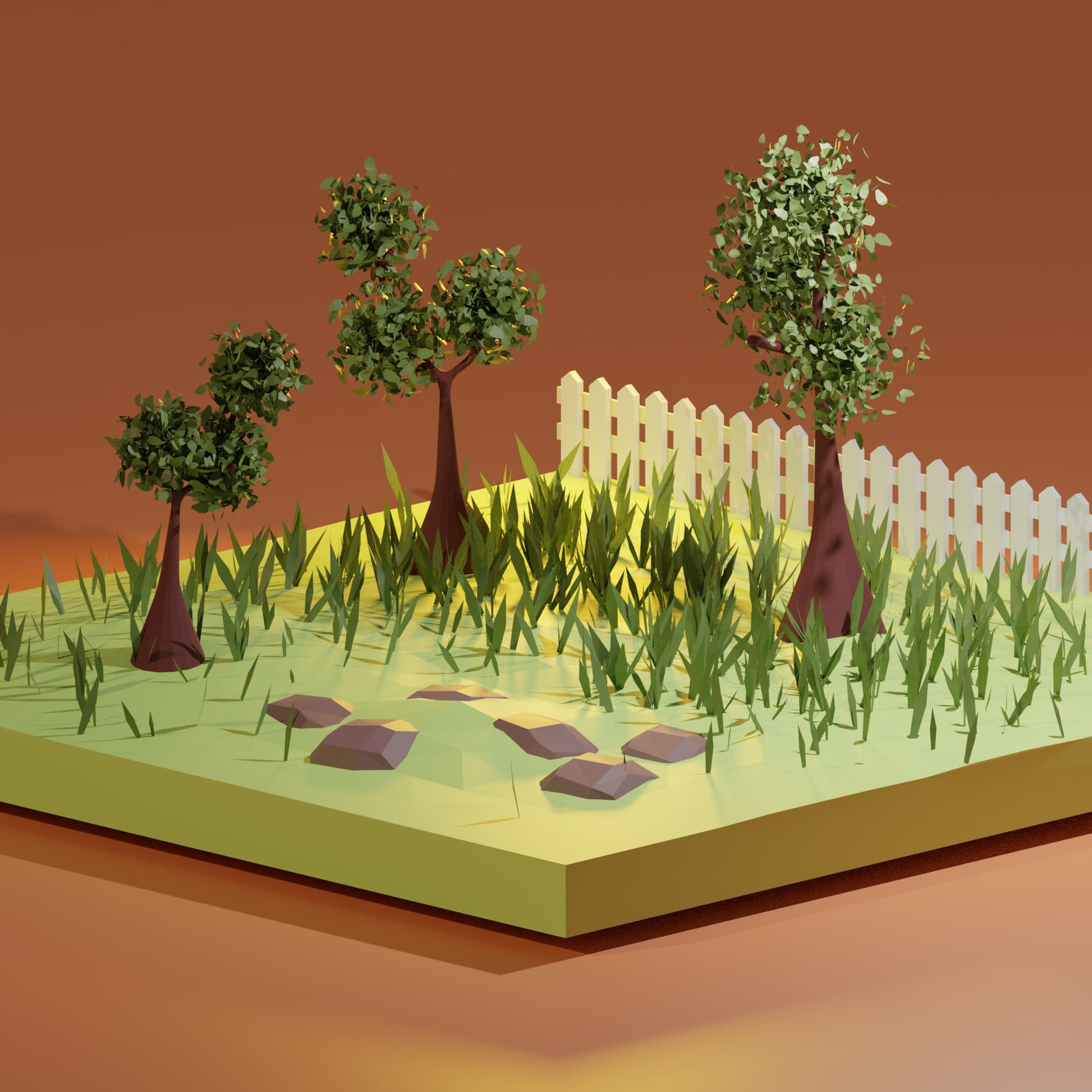Blender garden render